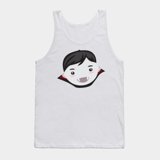 Cute Vampire face for halloween. Tank Top